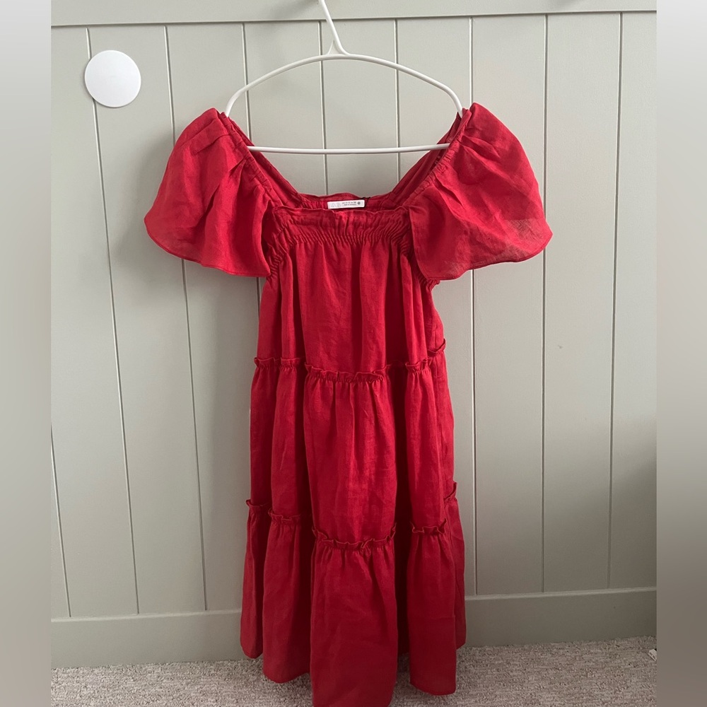 Zara Vibrant Red Kids Dress